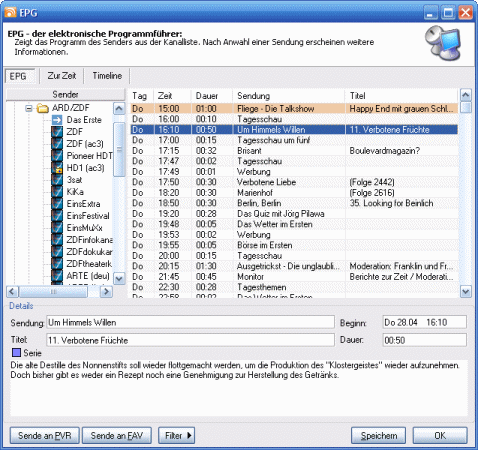 electronic program guide